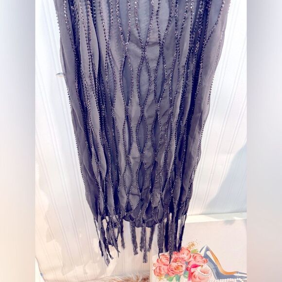 NWT ZARA ZW COLLECTION SEQUINNED
DRESS WITH FRINGE SZ M-L - Picture 5 of 11